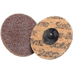 3M - 3" Disc Diam, Aluminum Oxide Quick Change Disc - Type S Attaching System, Coated, Coarse Grade - Benchmark Tooling