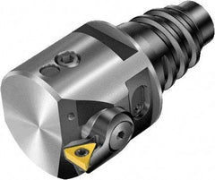 Sandvik Coromant - Right Hand Cut, 19mm Min Bore Diam, Steel Modular Boring Cutting Unit Head - 63/64" Max Bore Depth, Through Coolant, Compatible with TCMT 1.2(1.2)0825..TC..-EH - Benchmark Tooling