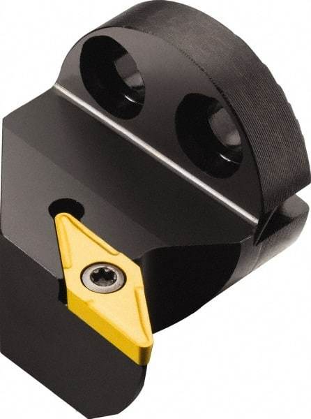 Sandvik Coromant - Left Hand Cut, Size 25, VBMT 2(1.5)1 Insert Compatiblity, Modular Turning & Profiling Cutting Unit Head - 17mm Ctr to Cutting Edge, 25mm Head Length, Through Coolant, Series CoroTurn 107 - Benchmark Tooling