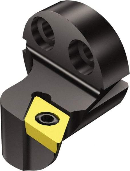 Sandvik Coromant - Left Hand Cut, Size 25, DPMT 3(2.5)2 Insert Compatiblity, Modular Turning & Profiling Cutting Unit Head - 17mm Ctr to Cutting Edge, 20mm Head Length, Through Coolant, Series CoroTurn 111 - Benchmark Tooling