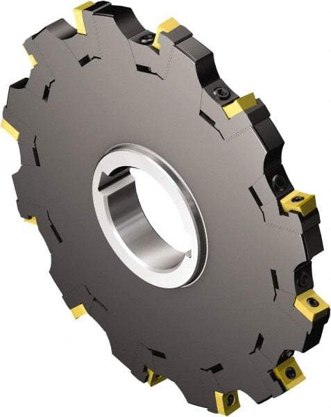 Sandvik Coromant - Arbor Hole Connection, 0.9252" Cutting Width, 4.5079" Depth of Cut, 315mm Cutter Diam, 2.3622" Hole Diam, 20 Tooth Indexable Slotting Cutter - N331.32..Sxx Toolholder, N331.32..Sxx Insert, Neutral Cutting Direction - Benchmark Tooling