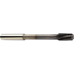 Chucking Reamer: 0.6299″ Dia, 5.9055″ OAL, 1.2795″ Flute Length, Solid Carbide 6 Flute, RH