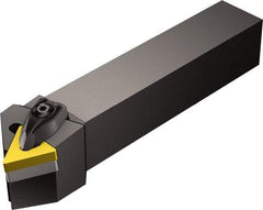 Sandvik Coromant - DTTN, Left Hand Cut, 30° Lead Angle, 20mm Shank Height x 20mm Shank Width, Negative Rake Indexable Turning Toolholder - 125mm OAL, TNMG 16 04 08 Insert Compatibility, Series T-Max P - Benchmark Tooling