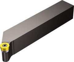 Sandvik Coromant - SRGC, Right Hand Cut, 1" Shank Height x 1" Shank Width, Neutral Rake Indexable Turning Toolholder - 6" OAL, RCMT 12 04 00 Insert Compatibility, Series CoroTurn 107 - Benchmark Tooling