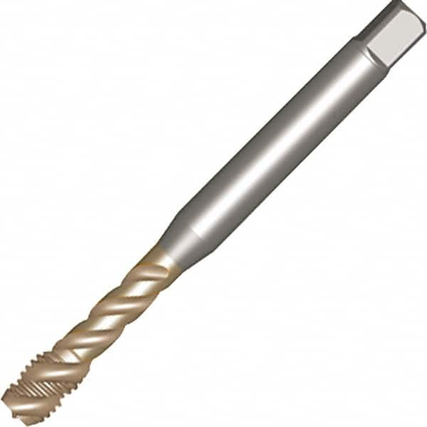 Sandvik Coromant - 5/8-11 UNC 4 Flute 2B Modified Bottoming Spiral Flute Tap - Powdered Metal, AlCrN Finish, 110mm OAL, Right Hand Flute, Right Hand Thread, Series CoroTap 300 - Benchmark Tooling