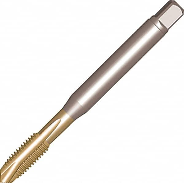 Spiral Point Tap: 1/4-20, UNC, 3 Flutes, Plug, 2B, High Speed Steel, Uncoated 0.5551″ Thread Length, 3.2638″ OAL, Right Hand, Series CoroTap 200