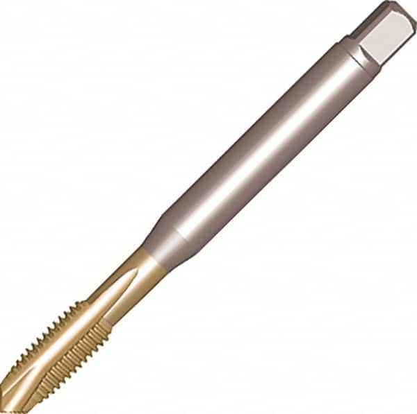 Sandvik Coromant - M3x0.50 Metric, 3 Flute, Uncoated, High Speed Steel Spiral Point Tap - Plug Chamfer, Right Hand Thread, 57.2mm OAL, 8.9mm Thread Length, 3.5mm Shank Diam, 6G Class of Fit, Series CoroTap 200 - Exact Industrial Supply