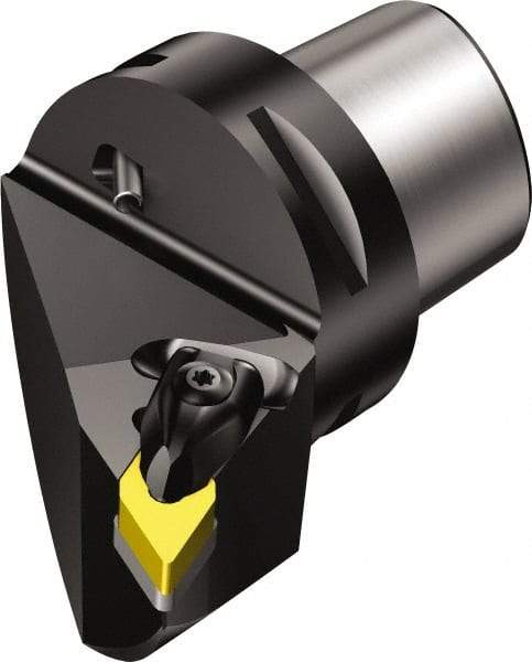 Sandvik Coromant - Left Hand Cut, Size C4, DNMG 432 Insert Compatiblity, Modular Turning & Profiling Cutting Unit Head - 27mm Ctr to Cutting Edge, 55mm Head Length, Through Coolant, Series T-Max P - Benchmark Tooling