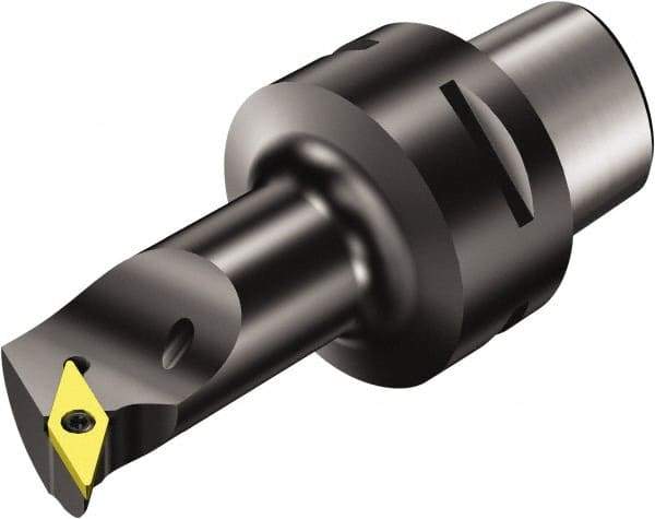 Sandvik Coromant - Left Hand Cut, Size C6, VBMT 16 04 08 & VBMT 332 Insert Compatiblity, Internal Modular Turning & Profiling Cutting Unit Head - 35mm Ctr to Cutting Edge, 175mm Head Length, Through Coolant, Series CoroTurn 107 - Benchmark Tooling