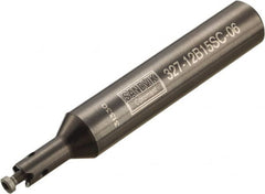 Sandvik Coromant - CoroMill 327 14.3mm Weldon Shank Milling Tip Insert Holder & Shank - 153.5mm Projection, 0.563" Neck Diam, 14.3mm Nose Diam, 153.5mm OAL, Carbide 327-xxB Tool Holder - Benchmark Tooling