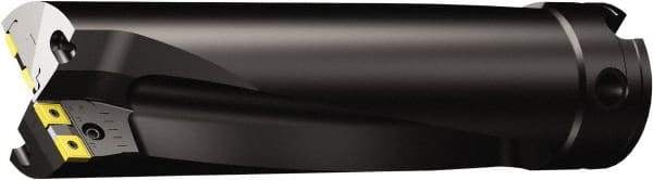 Sandvik Coromant - 276mm Max Drill Depth, 4xD, 69mm Diam, Indexable Insert Drill - 2 Inserts, 80 Varilock Shank - Benchmark Tooling