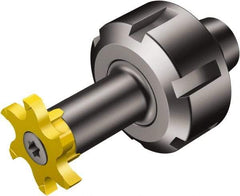Sandvik Coromant - CoroMill 327 14.3mm Collet Shank Milling Tip Insert Holder & Shank - 30.2mm Projection, 0.5512" Neck Diam, 14mm Nose Diam, 73.7mm OAL, Steel 392.ER327 Tool Holder - Benchmark Tooling