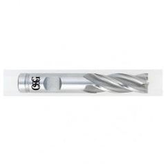 1-1/2 Dia. x 5-1/2 Overall Length 4-Flute Square End HSS-CO SE End Mill-Round Shank-Center Cutting-Uncoated - Benchmark Tooling