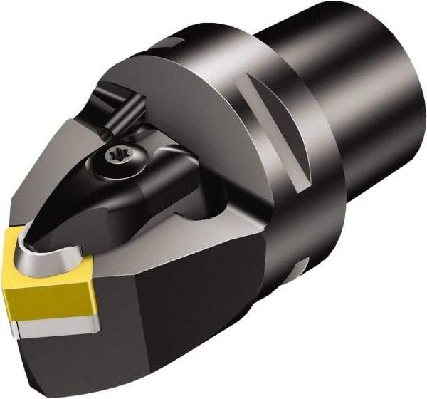 Sandvik Coromant - Neutral Cut, Size C6, SNG 553 & SNGN 15 07 12 Insert Compatiblity, Modular Turning & Profiling Cutting Unit Head - 0.5mm Ctr to Cutting Edge, 65mm Head Length, Through Coolant, Series T-Max - Benchmark Tooling