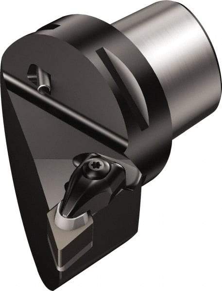 Sandvik Coromant - Left Hand Cut, Size C5, DNGQ 452 Insert Compatiblity, Modular Turning & Profiling Cutting Unit Head - 35mm Ctr to Cutting Edge, 60mm Head Length, Through Coolant, Series T-Max - Benchmark Tooling