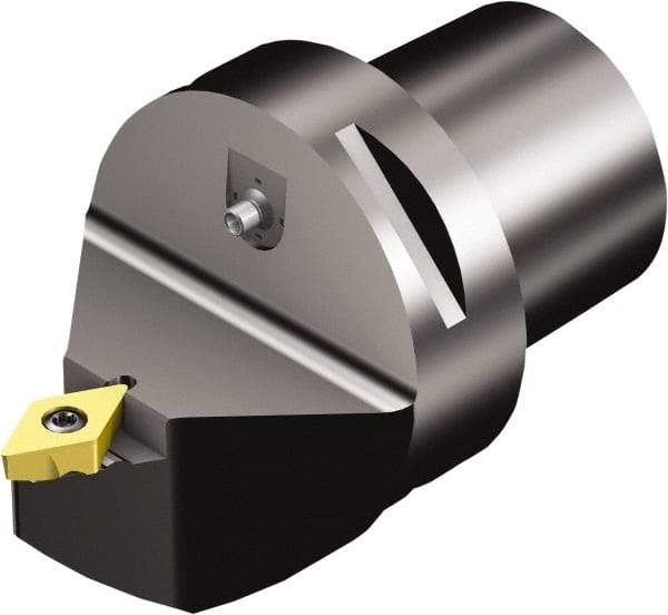 Sandvik Coromant - Neutral Cut, Size C4, TR-DC1308 Insert Compatiblity, Modular Turning & Profiling Cutting Unit Head - 0.5mm Ctr to Cutting Edge, 50mm Head Length, Through Coolant, Series CoroTurn TR - Benchmark Tooling