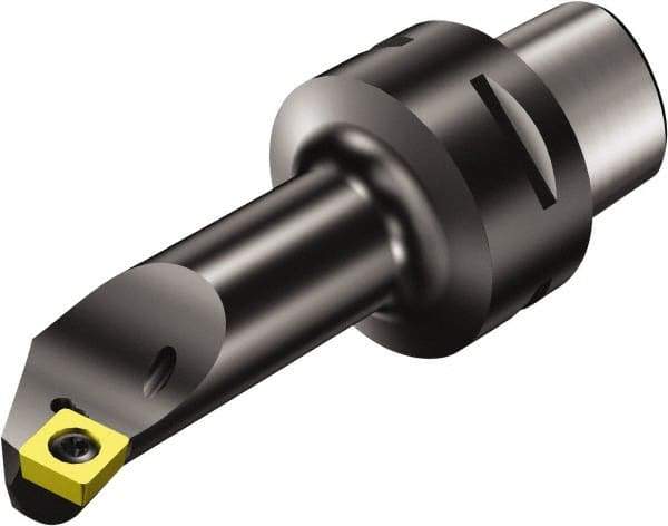 Sandvik Coromant - Right Hand Cut, Size C4, SCMT 3(2.5)2 Insert Compatiblity, Modular Turning & Profiling Cutting Unit Head - 13mm Ctr to Cutting Edge, 80mm Head Length, Through Coolant, Series CoroTurn 107 - Benchmark Tooling