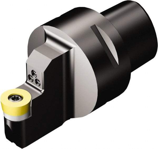 Sandvik Coromant - Neutral Cut, Size C6, RCMT 16 06 M0 Insert Compatiblity, Modular Turning & Profiling Cutting Unit Head - 8mm Ctr to Cutting Edge, 65mm Head Length, Through Coolant, Series CoroTurn 107 - Benchmark Tooling