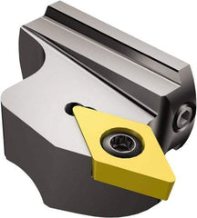 Sandvik Coromant - Right Hand Cut, Size 32, DCMT 3(2.5)2 Insert Compatiblity, Modular Turning & Profiling Cutting Unit Head - 24mm Ctr to Cutting Edge, 15mm Head Length, Series CoroTurn 107 - Benchmark Tooling