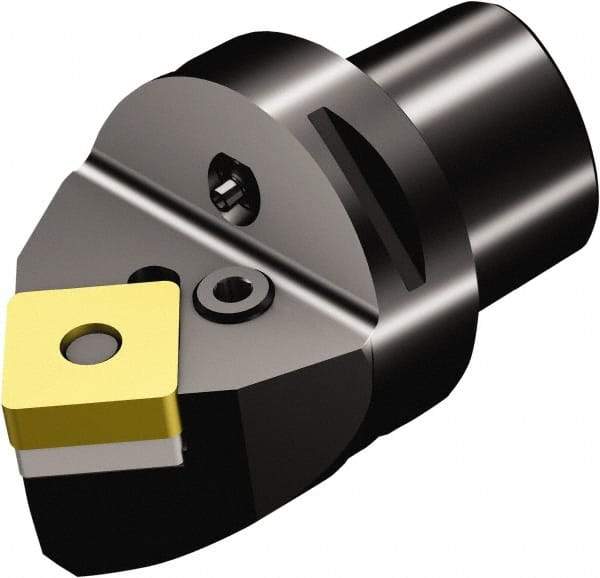 Sandvik Coromant - Neutral Cut, Size C6, SNMG 432 Insert Compatiblity, Modular Turning & Profiling Cutting Unit Head - 0.3mm Ctr to Cutting Edge, 65mm Head Length, Through Coolant, Series T-Max P - Benchmark Tooling