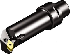 Sandvik Coromant - Right Hand Cut, Size C4, DNMG 15 06 08 & DNMG 442 Insert Compatiblity, External Modular Turning & Profiling Cutting Unit Head - 27mm Ctr to Cutting Edge, 80mm Head Length, Through Coolant, Series T-Max P - Benchmark Tooling