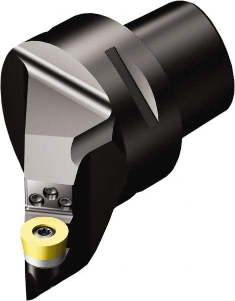 Sandvik Coromant - Right Hand Cut, Size C6, RCMT 16 06 M0 Insert Compatiblity, Modular Turning & Profiling Cutting Unit Head - 45mm Ctr to Cutting Edge, 65mm Head Length, Through Coolant, Series CoroTurn 107 - Benchmark Tooling