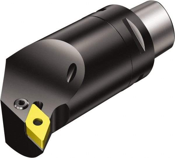 Sandvik Coromant - Left Hand Cut, Size C6, DNMG 15 06 08 & DNMG 442 Insert Compatiblity, External Modular Turning & Profiling Cutting Unit Head - 22mm Ctr to Cutting Edge, 110mm Head Length, Through Coolant, Series T-Max P - Benchmark Tooling