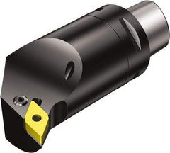Sandvik Coromant - Left Hand Cut, Size C6, DNMG 15 06 08 & DNMG 442 Insert Compatiblity, External Modular Turning & Profiling Cutting Unit Head - 22mm Ctr to Cutting Edge, 110mm Head Length, Through Coolant, Series T-Max P - Benchmark Tooling