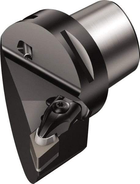 Sandvik Coromant - Left Hand Cut, Size C6, DNG 452 & DNGN 15 07 08 Insert Compatiblity, Modular Turning & Profiling Cutting Unit Head - 45mm Ctr to Cutting Edge, 65mm Head Length, Through Coolant, Series T-Max - Benchmark Tooling