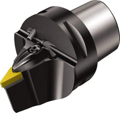 Sandvik Coromant - Neutral Cut, Size C8, VNMG 332 Insert Compatiblity, Modular Turning & Profiling Cutting Unit Head - 0.6mm Ctr to Cutting Edge, 80mm Head Length, Through Coolant, Series T-Max P - Benchmark Tooling