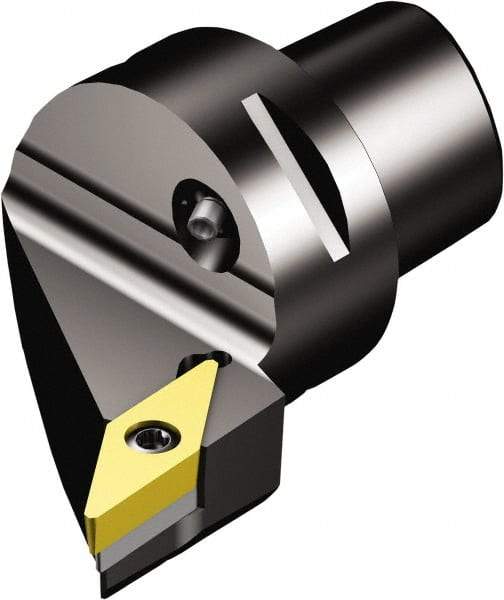 Sandvik Coromant - Right Hand Cut, Size C3, VBMT 11 02 04 & VBMT 2(1.5)1 Insert Compatiblity, Internal Modular Turning & Profiling Cutting Unit Head - 22mm Ctr to Cutting Edge, 40mm Head Length, Through Coolant, Series CoroTurn 107 - Benchmark Tooling