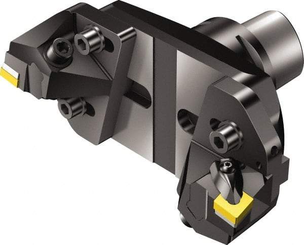 Sandvik Coromant - Right Hand Cut, 248mm Min Bore Diam, Size C10 Steel Modular Boring Cutting Unit Head - 5.0394" Max Bore Depth, Through Coolant, Compatible with CNMG 643, CNMG 19 06 12 - Benchmark Tooling