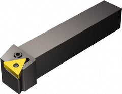 Sandvik Coromant - PTFNR/L, Left Hand Cut, -1° Lead Angle, 32mm Shank Height x 25mm Shank Width, Negative Rake Indexable Turning Toolholder - 170mm OAL, TNMG 22 04 08, TNMG 432 Insert Compatibility, Series T-Max P - Benchmark Tooling