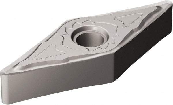 Sandvik Coromant - VNGG332 SGF Grade H13A Carbide Turning Insert - Uncoated, 35° Diamond, 3/8" Inscr Circle, 3/16" Thick, 1/32" Corner Radius - Benchmark Tooling