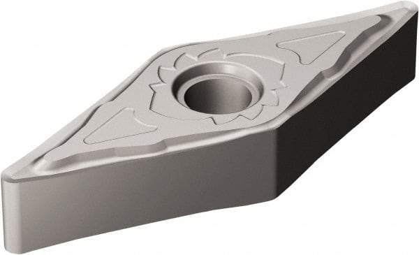 Sandvik Coromant - VNGG331 SGF Grade H13A Carbide Turning Insert - Uncoated, 35° Diamond, 3/8" Inscr Circle, 3/16" Thick, 1/64" Corner Radius - Benchmark Tooling
