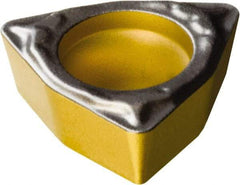 Sandvik Coromant - WPMT1.211 PF Grade 1515 Carbide Turning Insert - TiCN/Al2O3/TiN Finish, 80° Trigon, 5/32" Inscr Circle, 1/16" Thick, 1/64" Corner Radius - Benchmark Tooling