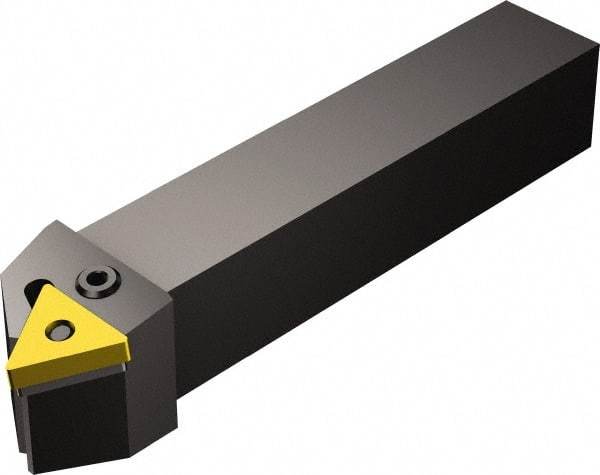 Sandvik Coromant - PTTN, Right Hand Cut, 30° Lead Angle, 25mm Shank Height x 25mm Shank Width, Negative Rake Indexable Turning Toolholder - 150mm OAL, TNMG 22 04 08 Insert Compatibility, Series T-Max P - Benchmark Tooling