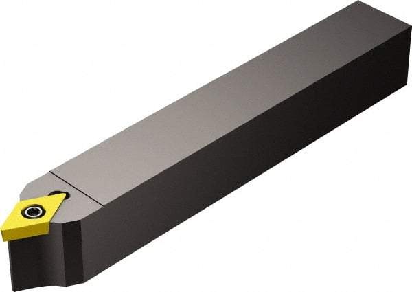 Sandvik Coromant - SDPC, Neutral Cut, 27.50° Lead Angle, 1" Shank Height x 1" Shank Width, Neutral Rake Indexable Turning Toolholder - 5" OAL, DCMT 11 T3 08 Insert Compatibility, Series CoroTurn 107 - Benchmark Tooling