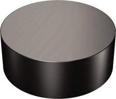 Sandvik Coromant - RNGN45 Grade 650 Ceramic Turning Insert - TiN Finish, Round, 1/2" Inscr Circle, 5/16" Thick - Benchmark Tooling