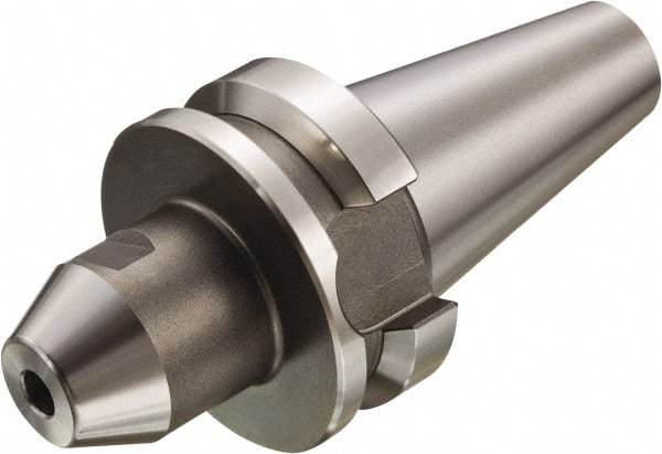 Sandvik Coromant - BT40 Taper Shank 12mm Hole End Mill Holder/Adapter - 26.8mm Nose Diam, 100mm Projection, Through-Spindle & DIN Flange Coolant - Exact Industrial Supply