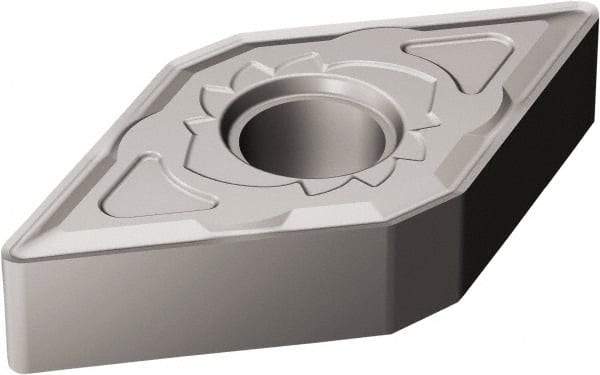 Sandvik Coromant - DNMG442 SM Grade H13A Carbide Turning Insert - Uncoated, 55° Diamond, 1/2" Inscr Circle, 1/4" Thick, 1/32" Corner Radius - Benchmark Tooling