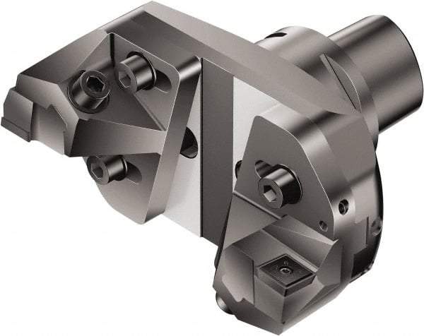Sandvik Coromant - Right Hand Cut, 198mm Min Bore Diam, Size C8 Steel Modular Boring Cutting Unit Head - 4.8032" Max Bore Depth, Through Coolant, Compatible with 880-0906W08H-P-GM - Benchmark Tooling