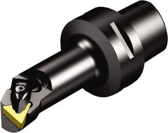 Sandvik Coromant - Right Hand Cut, Size C4, TNMG 332 Insert Compatiblity, Modular Turning & Profiling Cutting Unit Head - 17mm Ctr to Cutting Edge, 90mm Head Length, Through Coolant, Series T-Max P - Benchmark Tooling