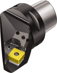 Sandvik Coromant - Left Hand Cut, Size C8, SNMG 19 06 12 & SNMG 643 Insert Compatiblity, External Modular Turning & Profiling Cutting Unit Head - 55mm Ctr to Cutting Edge, 84.6mm Head Length, Through Coolant, Series T-Max P - Benchmark Tooling