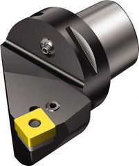Sandvik Coromant - Left Hand Cut, Size C5, SNMG 19 06 12 & SNMG 643 Insert Compatiblity, External Modular Turning & Profiling Cutting Unit Head - 27mm Ctr to Cutting Edge, 60mm Head Length, Through Coolant, Series T-Max P - Benchmark Tooling