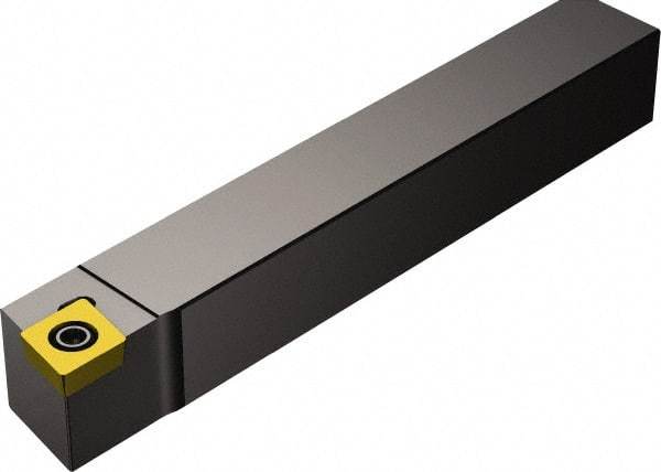 Sandvik Coromant - QS-SCAC, Right Hand Cut, 0° Lead Angle, 1/2" Shank Height x 1/2" Shank Width, Neutral Rake Indexable Turning Toolholder - 2.7559" OAL, CCMT 09 T3 08 Insert Compatibility, Series CoroTurn 107 - Benchmark Tooling