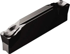 Sandvik Coromant - N123J2-...J CR 3115 Grade, 0.1969" Cutting Width, Carbide Cutoff Insert - 0° Neutral Lead Angle, 0.0156" Cnr Rad, TiCN/Al2O3 Coated - Benchmark Tooling