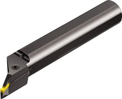 Sandvik Coromant - 0.0394" Min Bore Diam, 10" OAL, 1-1/2" Shank Diam, R/LAX123..B-020 Indexable Boring Bar - Right Hand, Through Coolant - Benchmark Tooling
