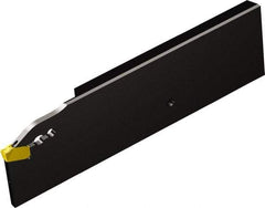 Sandvik Coromant - 1.2559" Blade Height, 0.3248" Blade Width, 4.3307" OAL, Left Hand Cut, Single End Indexable Cut-Off Blade - 33mm Max Depth of Cut, QD-RL..C..A Blade, CoroCut QD Series - Benchmark Tooling