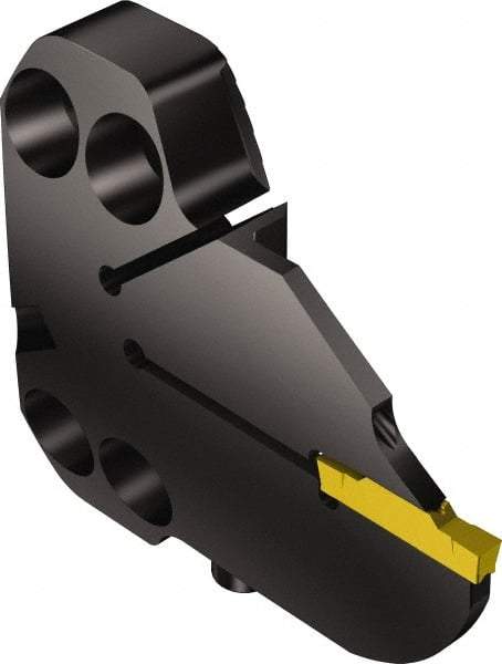 Sandvik Coromant - N123H2-0400-0004-TF Insert, 17mm Head Length, Modular Grooving Blade Holder Head - Left Hand Cut, System Size 70, Through Coolant, Series CoroCut 1-2 - Benchmark Tooling